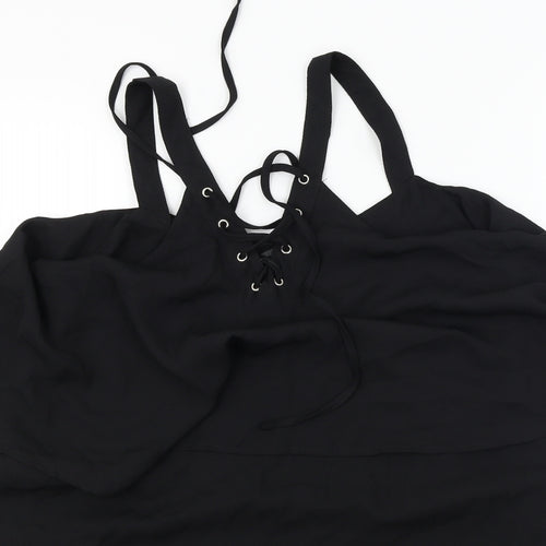 auxo Womens Black   Basic Blouse Size S