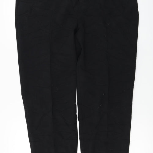 TU Womens Black   Trousers  Size 14 L25 in