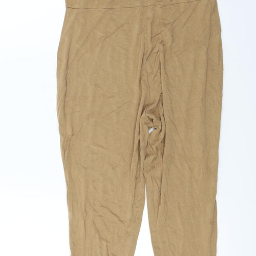PRETTYLITTLETHING Womens Beige   Jumpsuit One-Piece Size 16