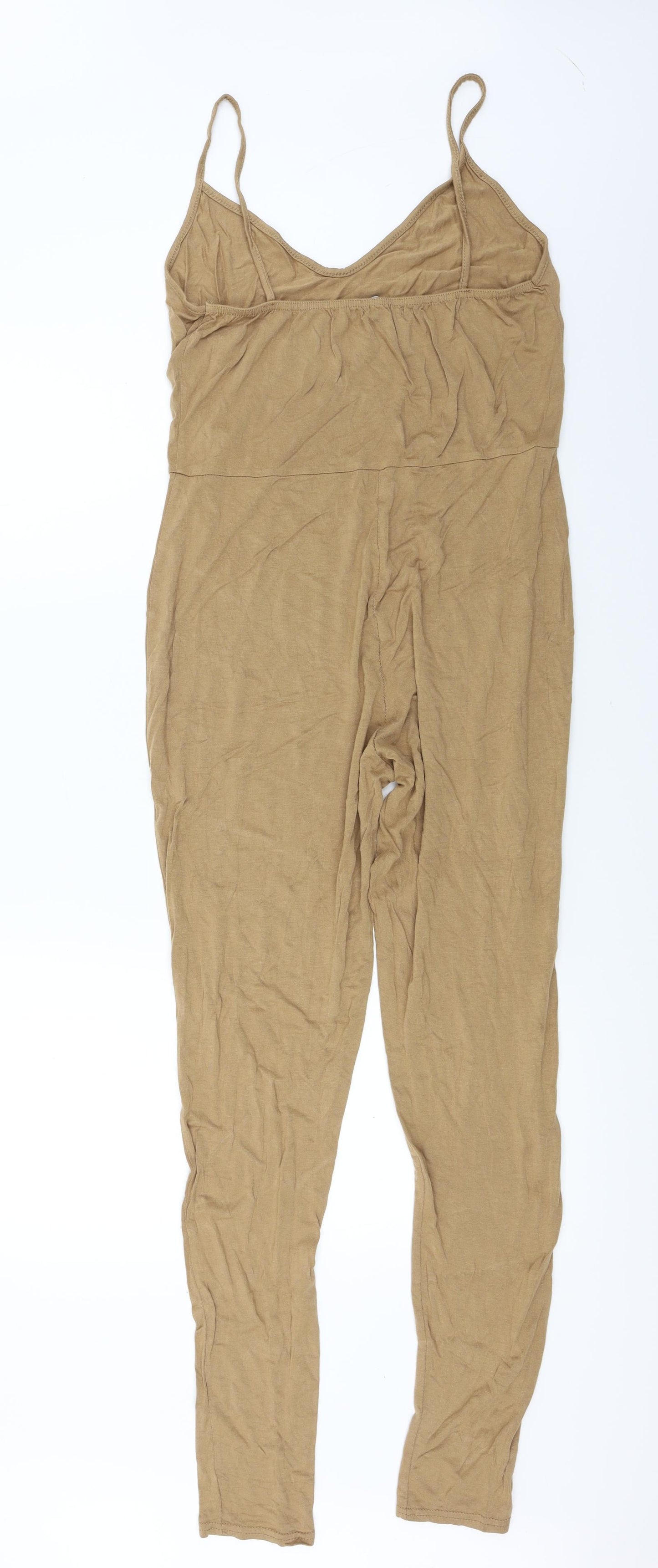 PRETTYLITTLETHING Womens Beige   Jumpsuit One-Piece Size 16