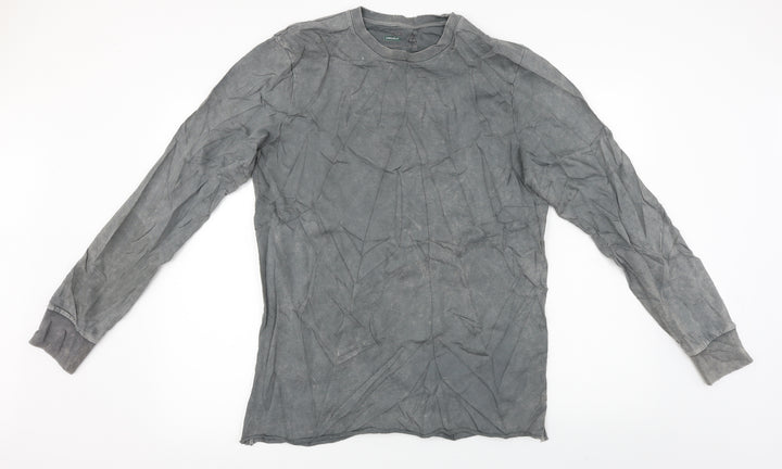 Topman Mens Grey Pullover Jumper Size M