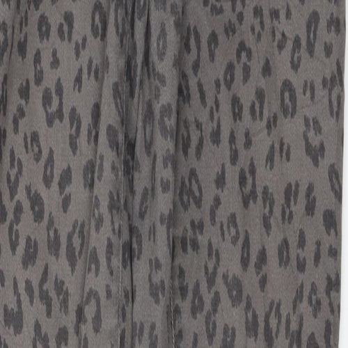 H&M  Womens Grey Animal Print  Skinny Jeans Size 6 L28 in