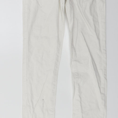 Pieces Womens White   Skinny Jeans Size 24 in L28 in
