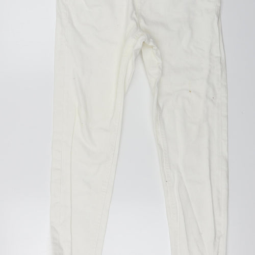 denim co Womens White   Skinny Jeans Size 10 L23 in