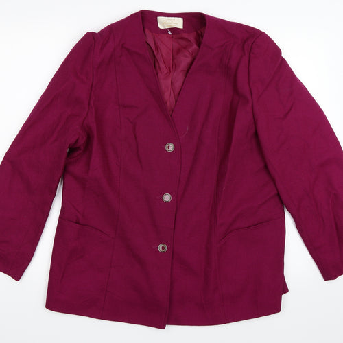 Eastex Womens Purple   Overcoat Coat Size 18