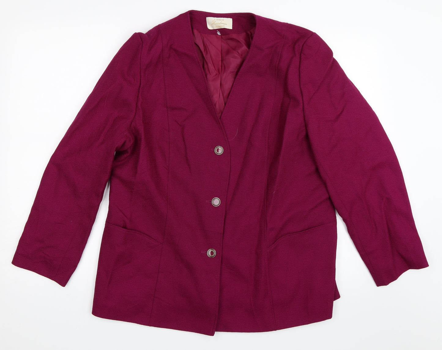 Eastex Womens Purple   Overcoat Coat Size 18