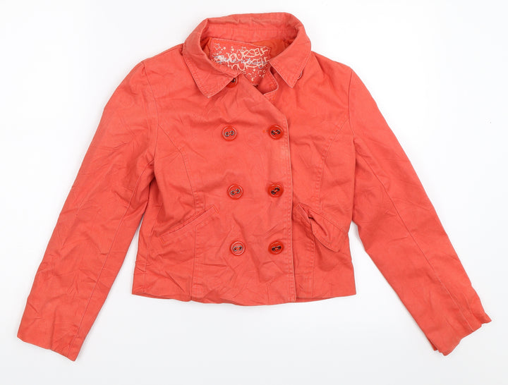 New Look Girls Orange   Jacket  Size 11-12 Years