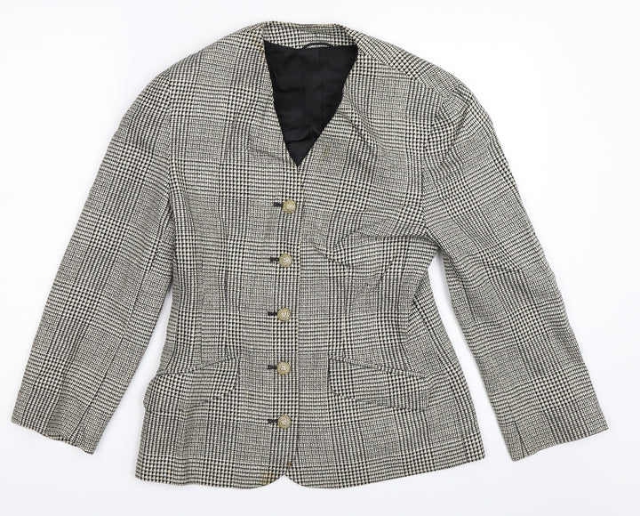 St Michael Womens Black Jacket Blazer Size 10
