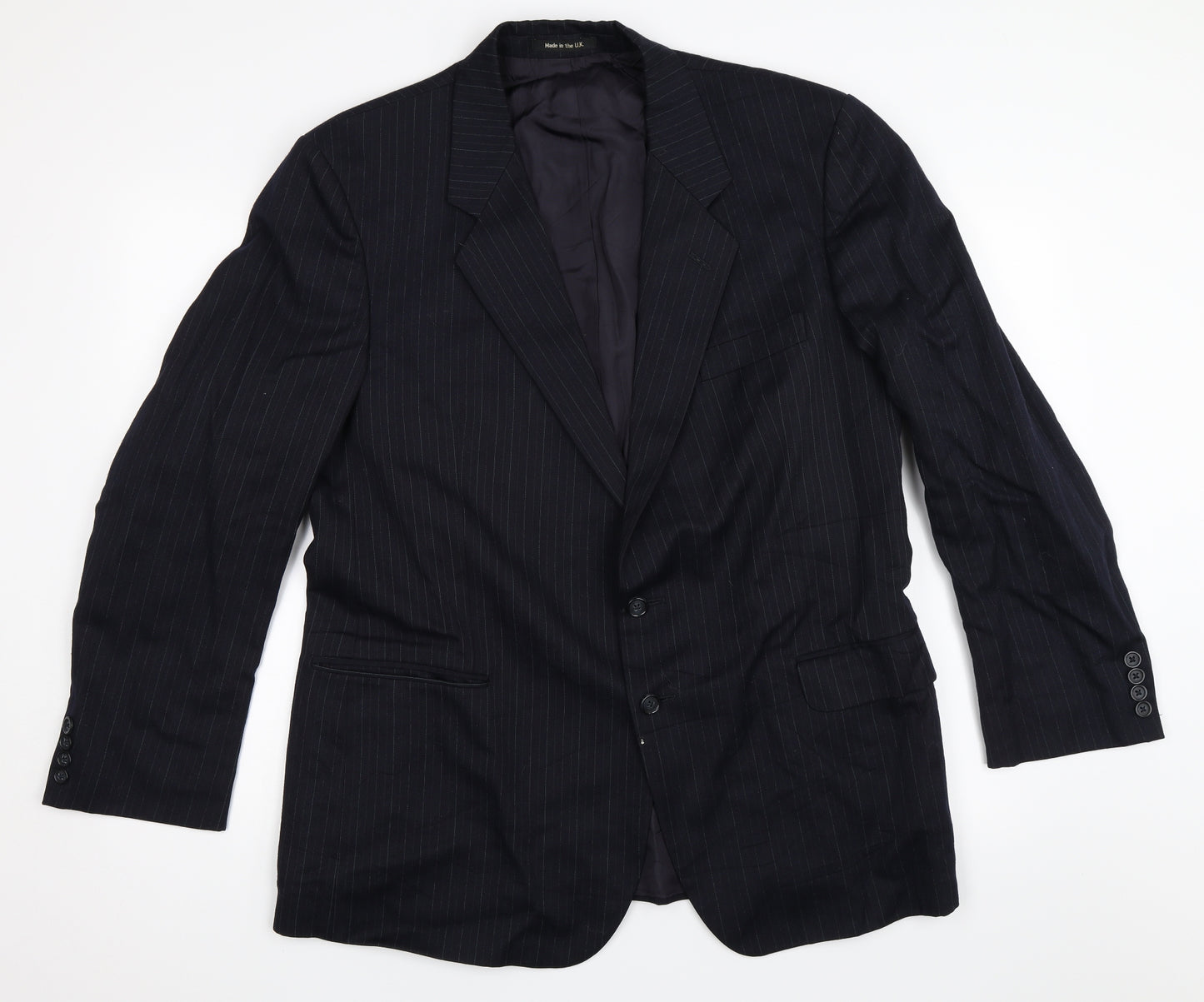 St Michael Mens Blue   Jacket Blazer Size 44