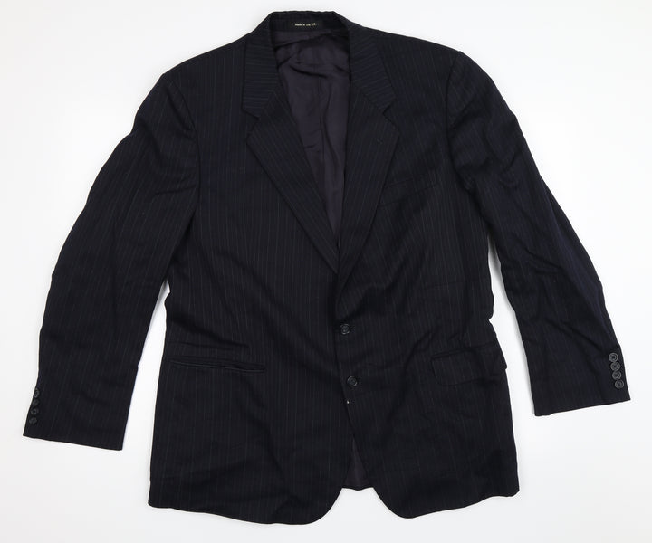 St Michael Mens Blue   Jacket Blazer Size 44