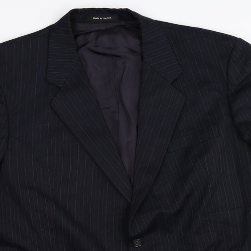St Michael Mens Blue   Jacket Blazer Size 44