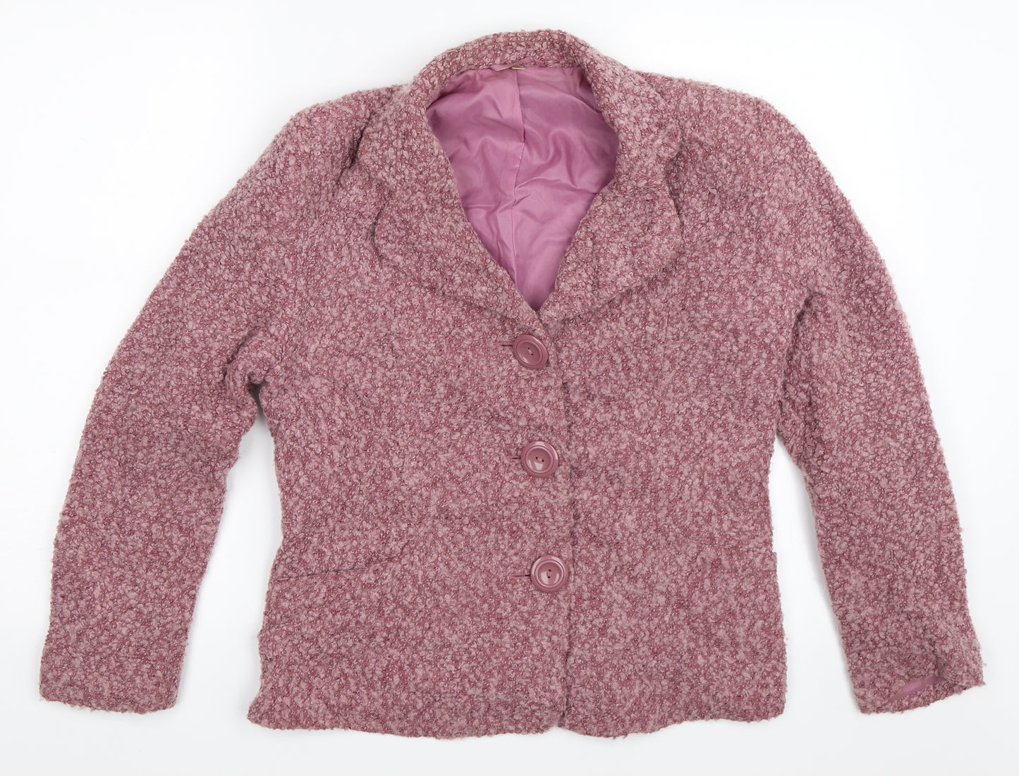 Preworn Womens Pink   Jacket Coat Size 12