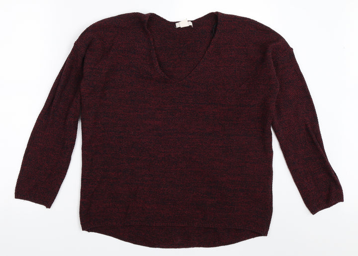 H&M Womens Red   Pullover Jumper Size M