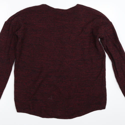H&M Womens Red   Pullover Jumper Size M
