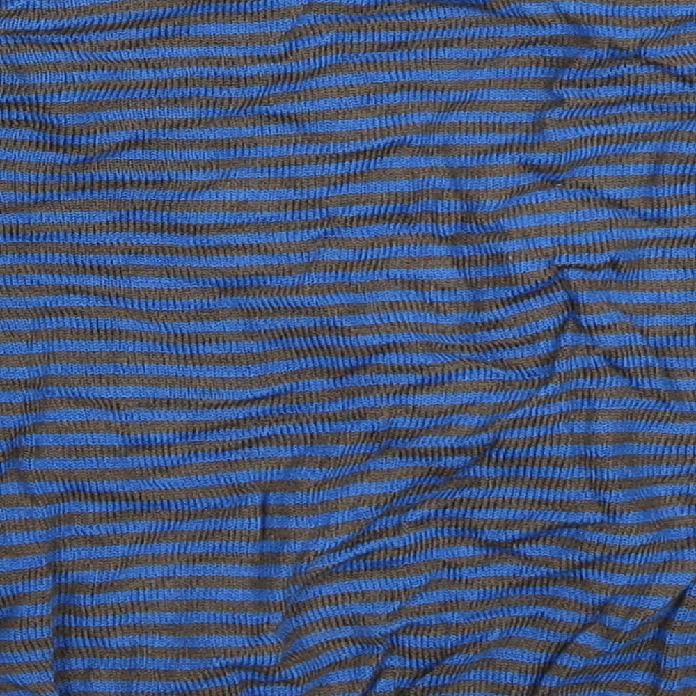 Marks and Spencer Boys Brown Striped  Pullover Jumper Size 2-3 Years