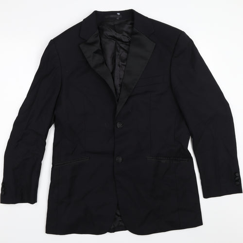 Preworn Mens Black   Jacket Blazer Size 38