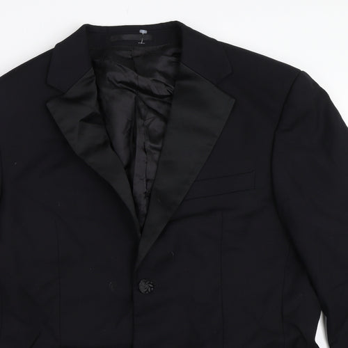 Preworn Mens Black   Jacket Blazer Size 38