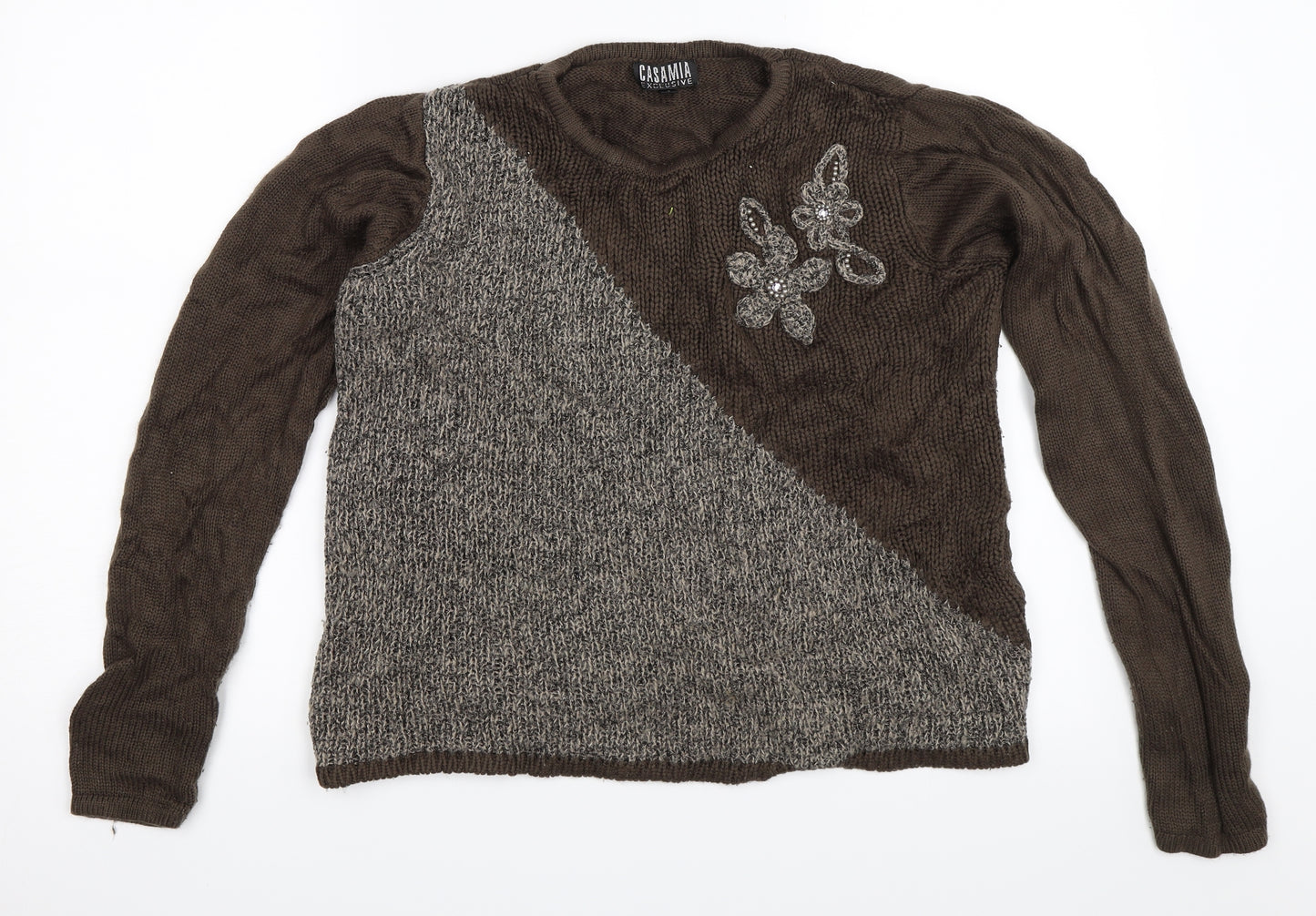 Casamia Womens Brown   Pullover Jumper Size M