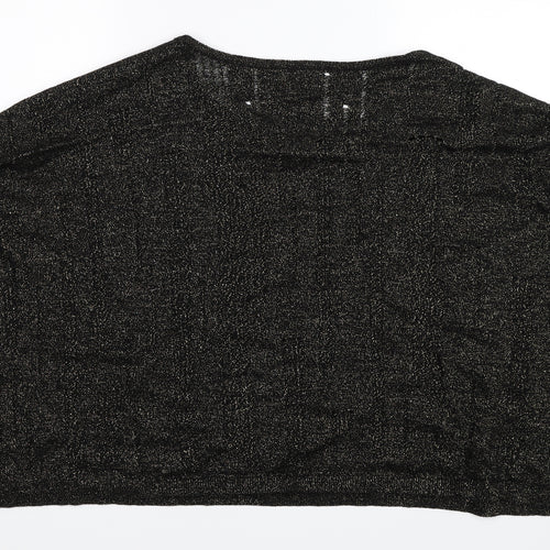18 & East Womens Black   Pullover Jumper Size S