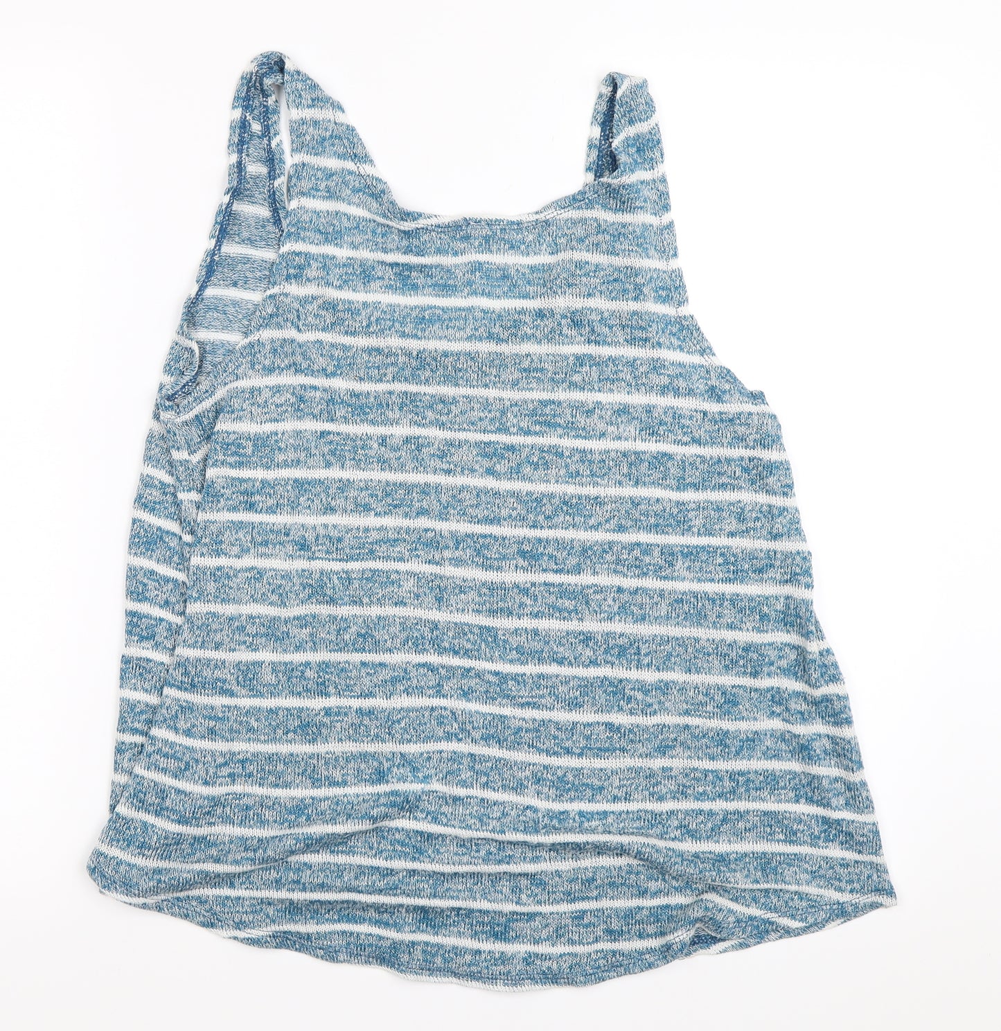 Preworn Womens Blue Striped  Basic Tank Size 14