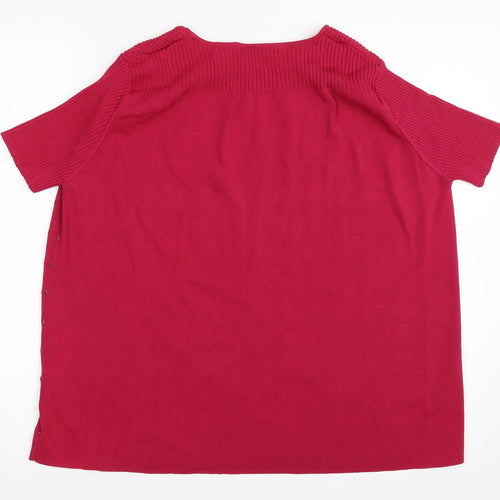 Al Paradise Womens Pink   Pullover Jumper Size L