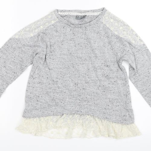 NEXT Girls Grey   Pullover Jumper Size 10 Years