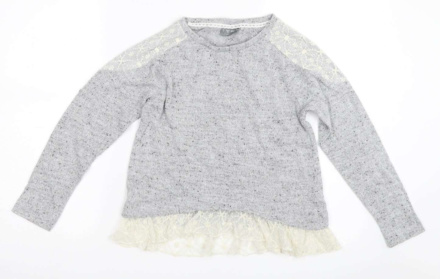 NEXT Girls Grey   Pullover Jumper Size 10 Years