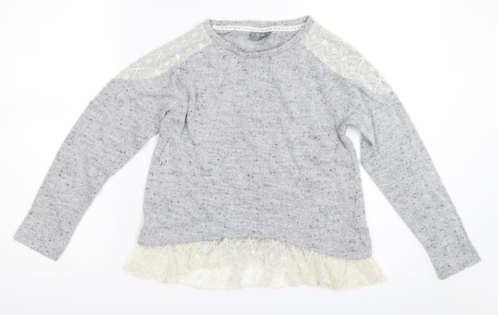 NEXT Girls Grey   Pullover Jumper Size 10 Years