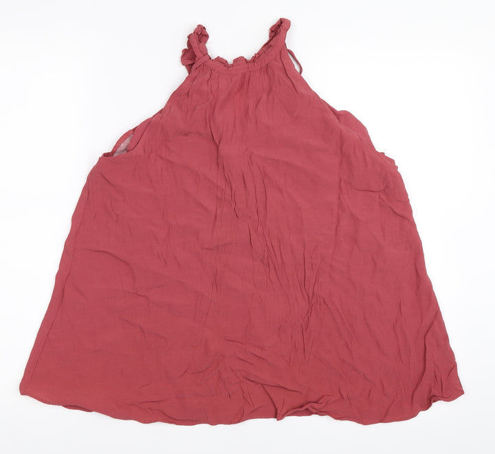Warehouse Womens Pink Basic Blouse Size 14