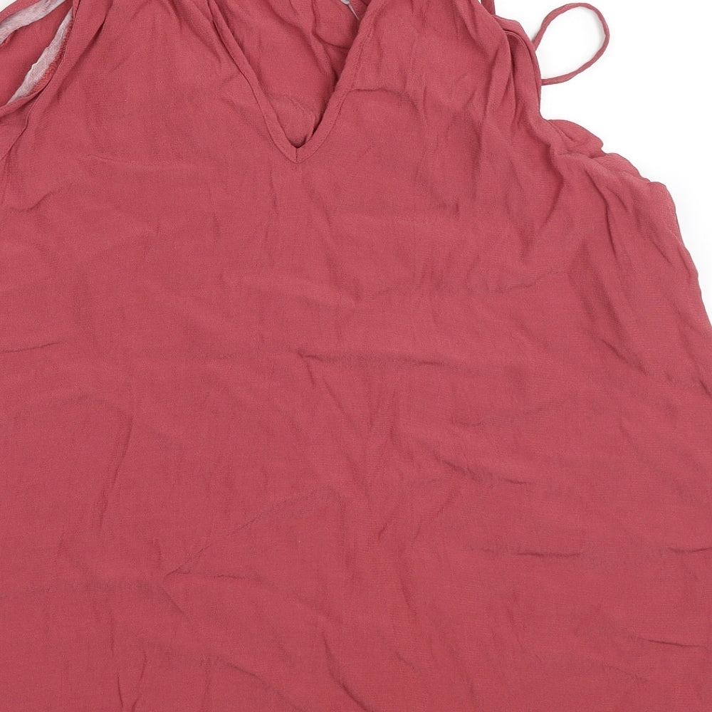 Warehouse Womens Pink   Basic Blouse Size 14