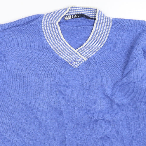 Isle Womens Blue   Pullover Jumper Size 14