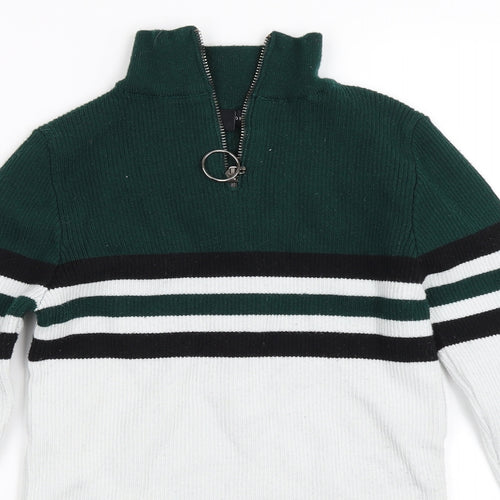 New Look Womens Green   Henley Sweatshirt Size 12