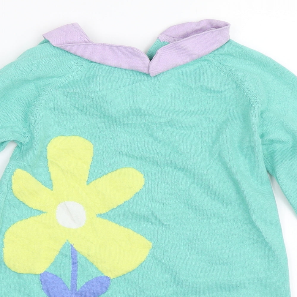 Marks and Spencer Girls Green   Shift  Size 4-5 Years