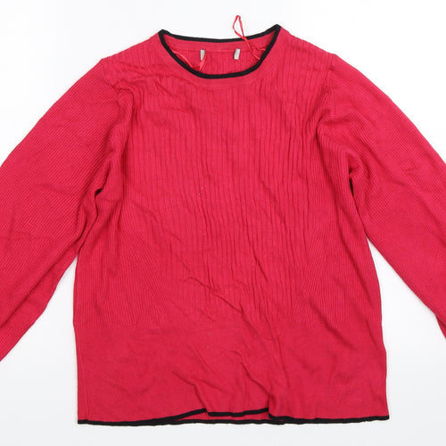 Marks and Spencer Womens Pink   Pullover Jumper Size 14