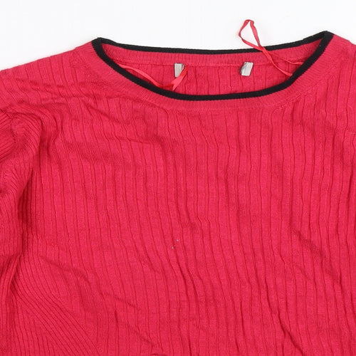 Marks and Spencer Womens Pink   Pullover Jumper Size 14