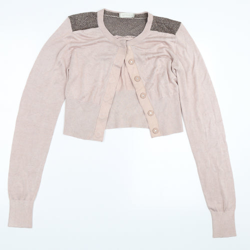 Planet Womens Pink   Cardigan Jumper Size M