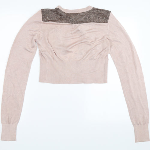 Planet Womens Pink   Cardigan Jumper Size M