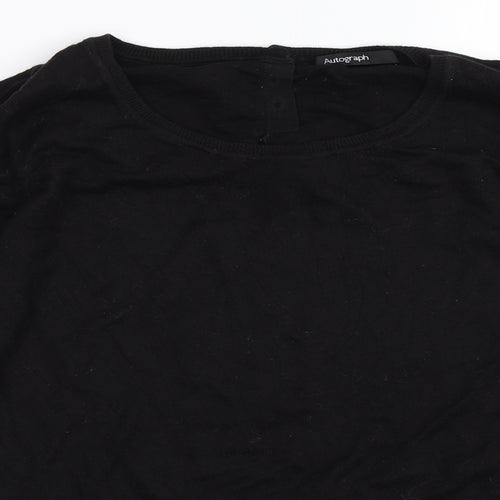 Autograph Womens Black   Pullover Jumper Size 10
