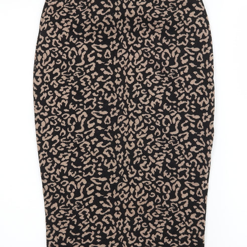 FOREVER 21 Womens Brown  Jersey Straight & Pencil Skirt Size S