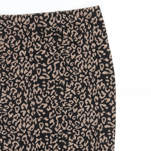 FOREVER 21 Womens Brown  Jersey Straight & Pencil Skirt Size S