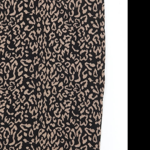 FOREVER 21 Womens Brown  Jersey Straight & Pencil Skirt Size S
