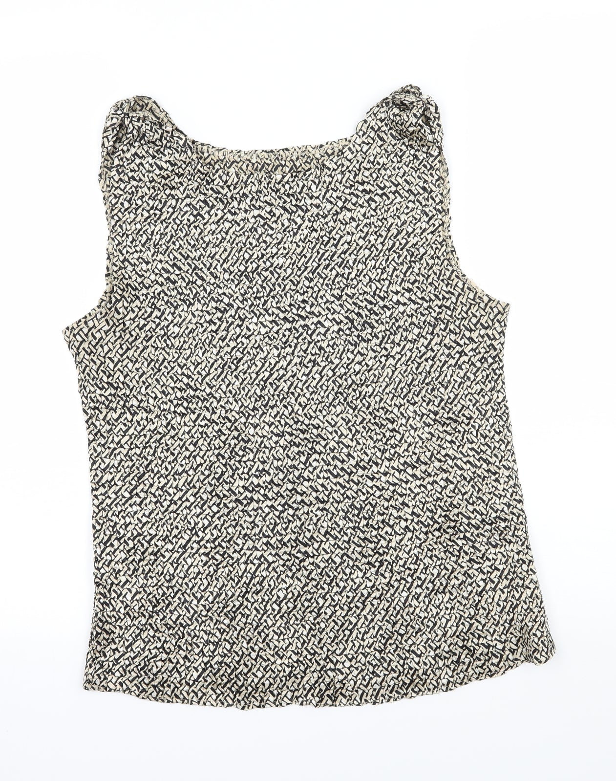 Casual Corner Annex Womens Beige Geometric  Basic Tank Size L
