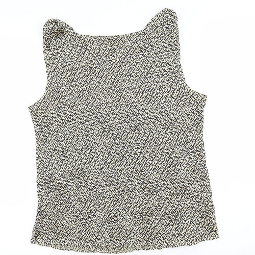 Casual Corner Annex Womens Beige Geometric  Basic Tank Size L