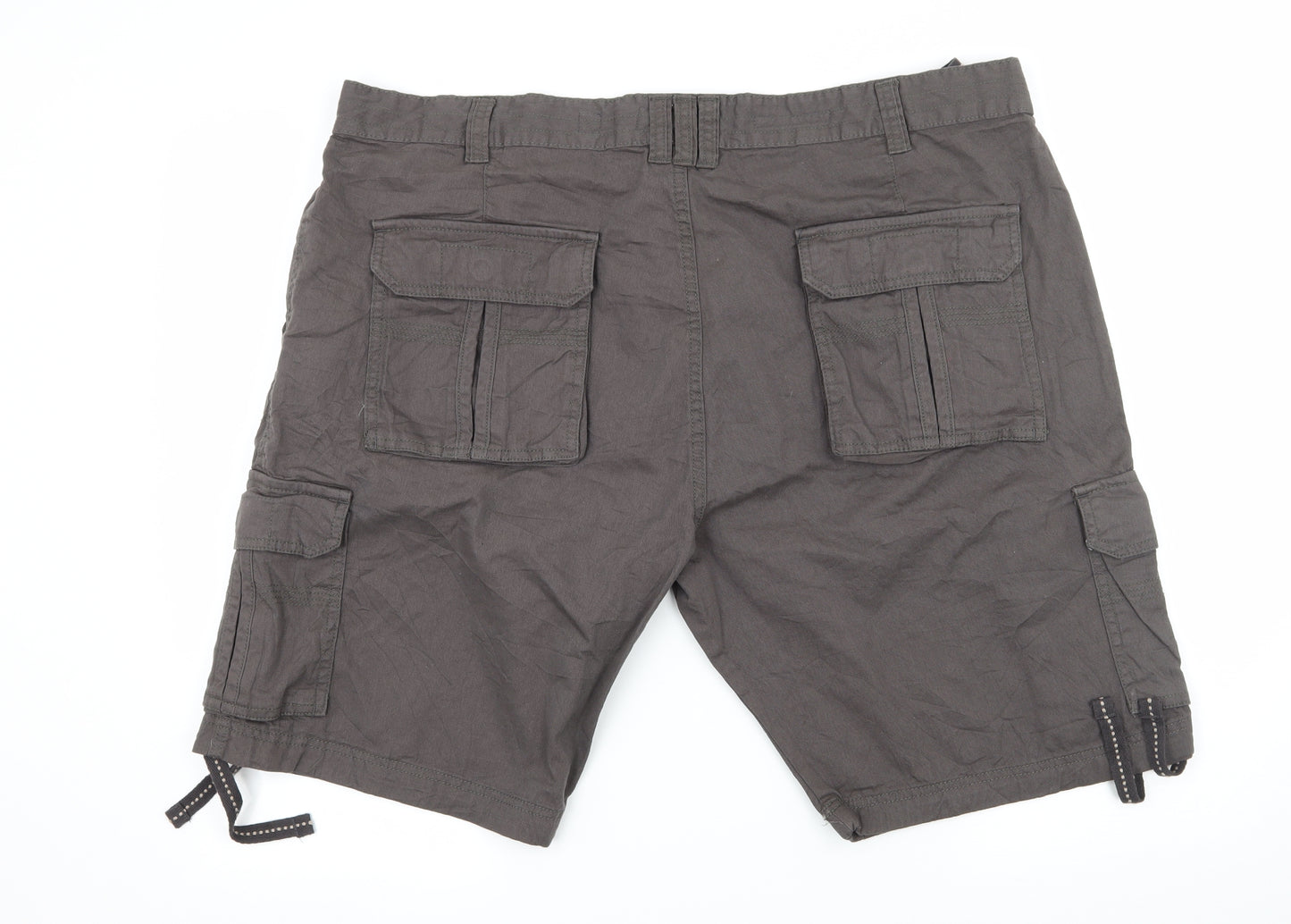 D555 Mens Grey   Cargo Shorts Size 44 in