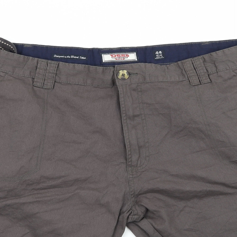 D555 Mens Grey   Cargo Shorts Size 44 in