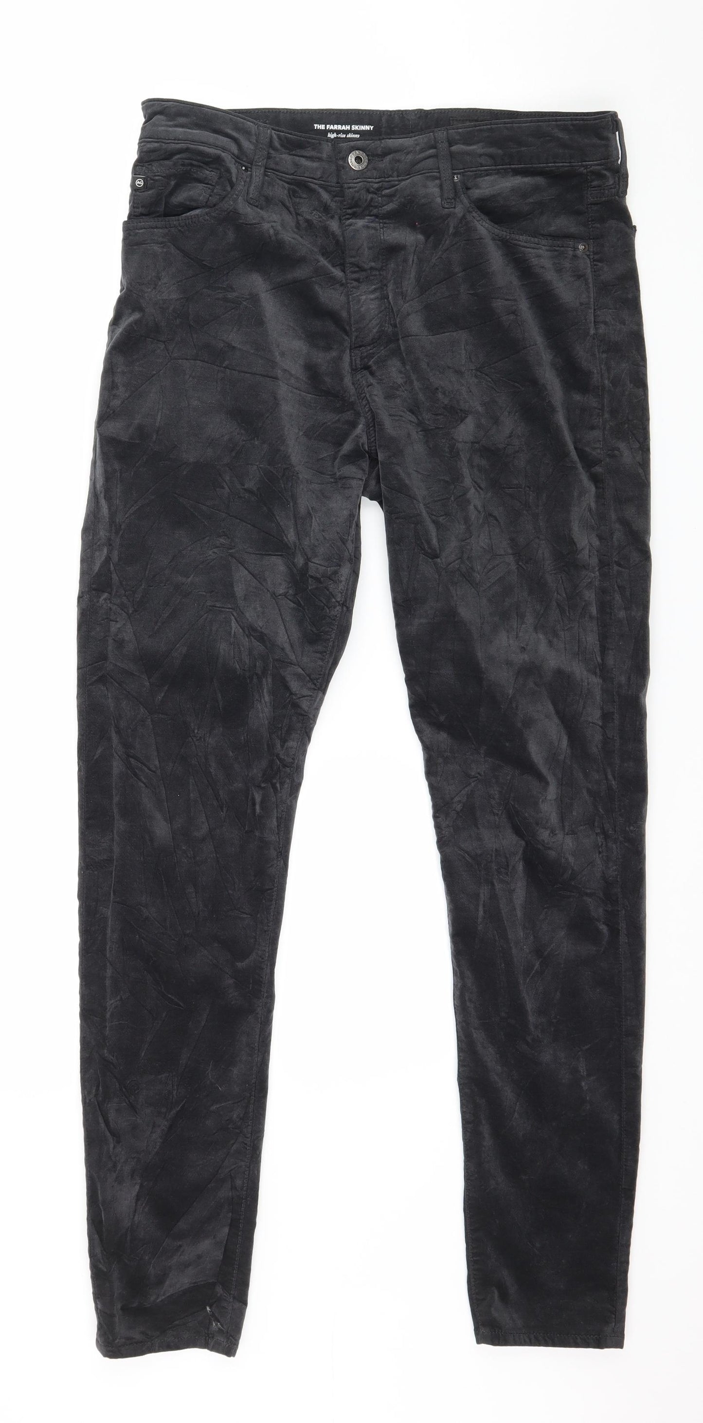 AG Adriano Goldschmied Mens Green  Velvet Trousers  Size 32 in L31 in