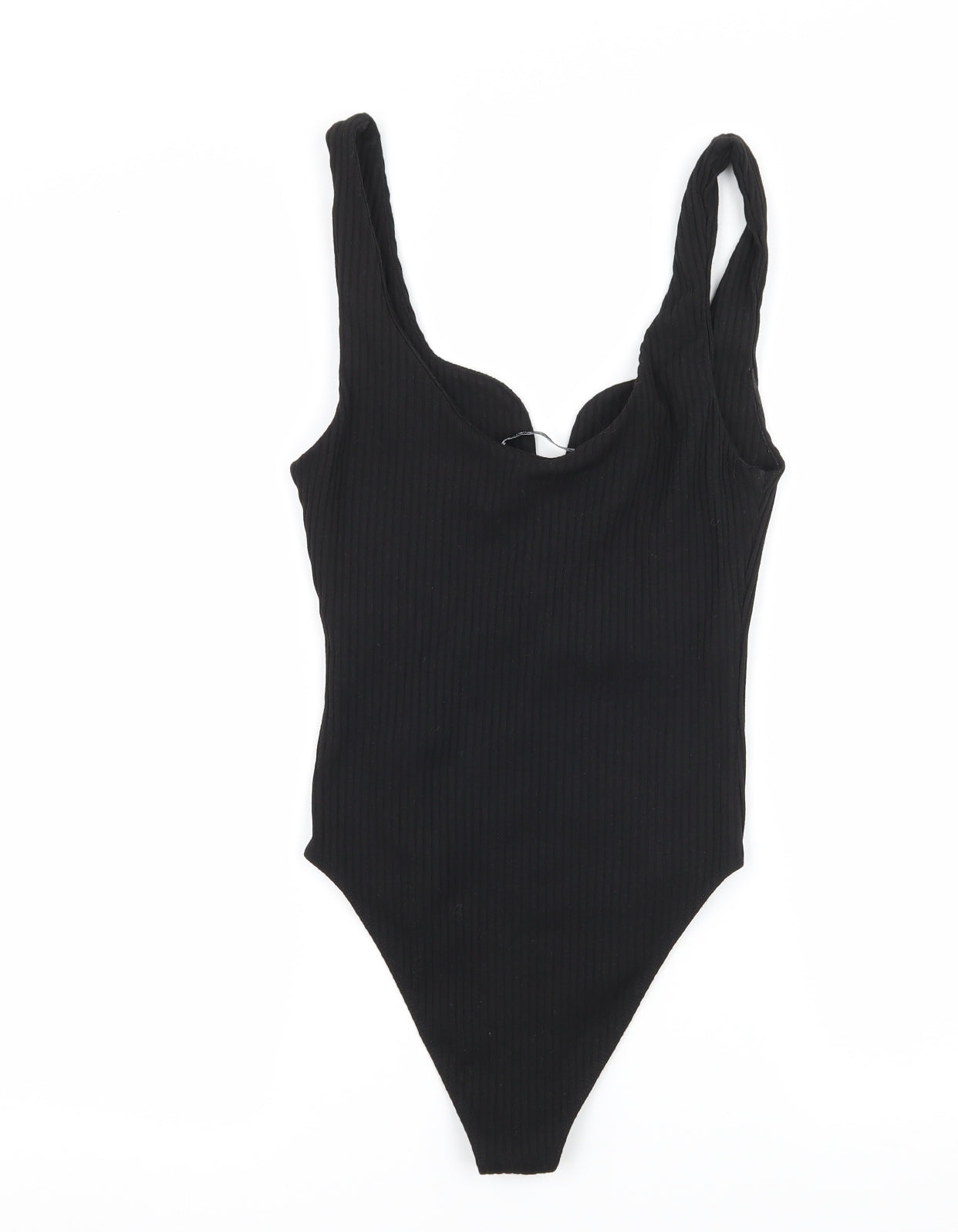 Zara Womens Black  Jersey Bodysuit One-Piece Size S