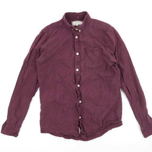 River Island Mens Purple    Button-Up Size XS