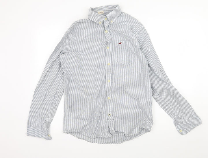 Hollister Mens Blue Striped   Button-Up Size S