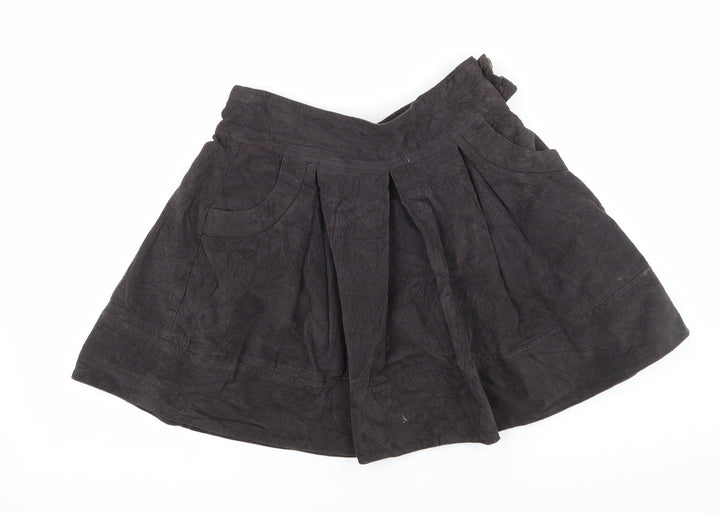 Zara Girls Grey  Corduroy Flare Skirt Size 9-10 Years